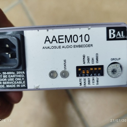 Di Balbox Aaem010 audio embedder used for SDI video