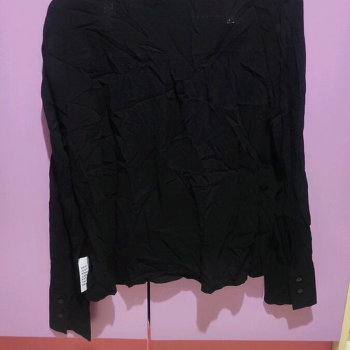 Asos Design long sleeve top black XL new