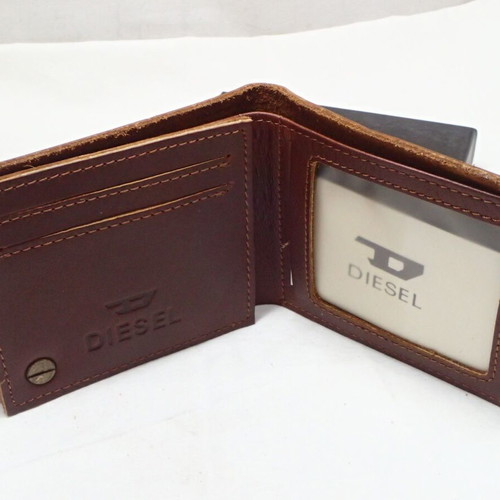 Leather wallet Diesel brown new in box