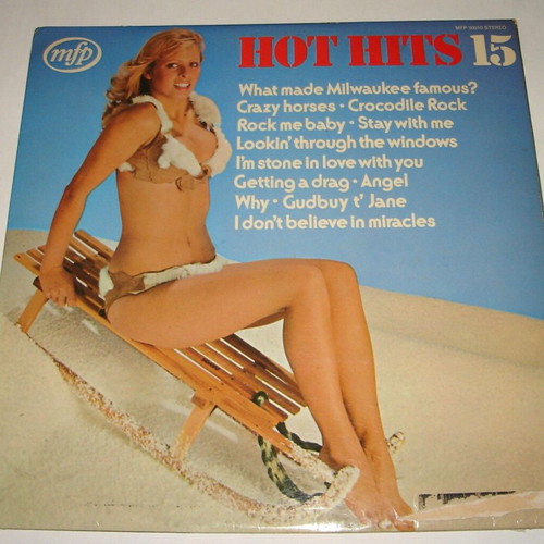 Hot Hits 15 vinyl record used, pop