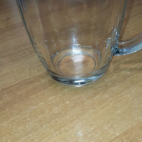Glass mug used in good condition