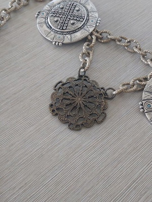 Nidodileda belt new adjustable silver