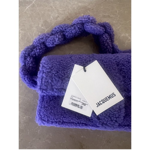 Jacquemus Bambinou shoulder bag new, purple shearling