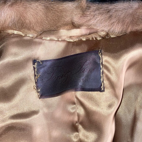 Toni Furs Athens vintage fur coat, double-breasted with large collar