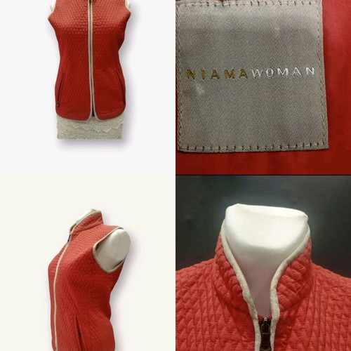 Sleeveless jacket red like new, size M