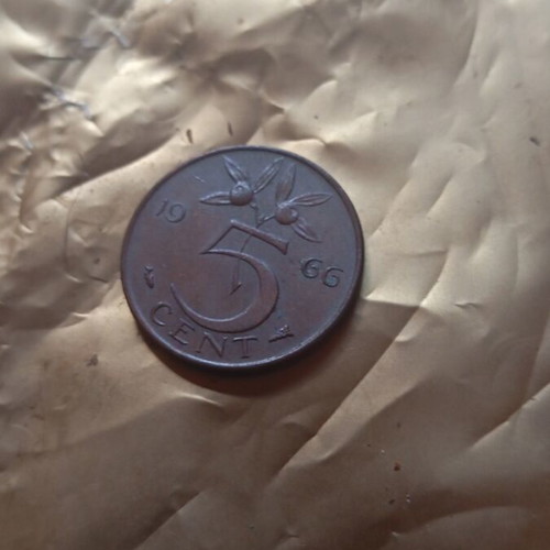 Netherlands 1966 5 Cents coin like new