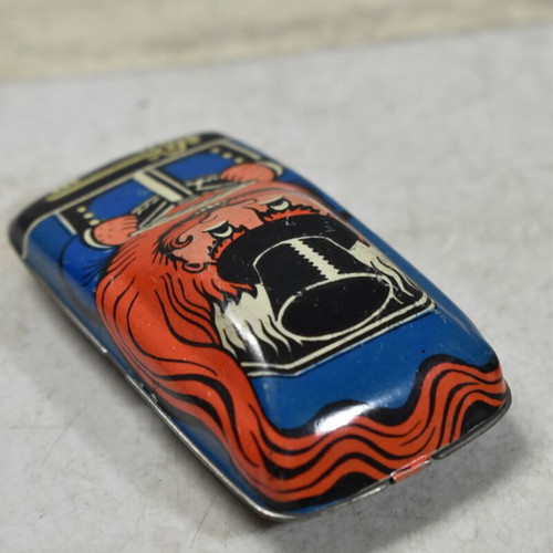 Tin wind-up toy car used, retro 50s