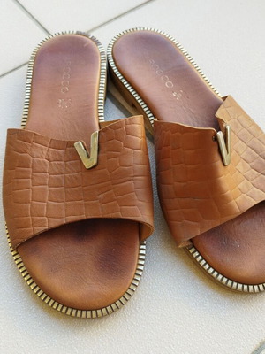 Barocco women's anatomical sandals used, tan No 40