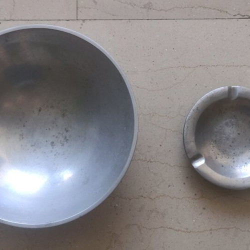 Tin useful items used, set of 2 pieces