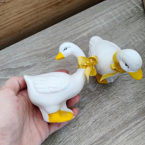 Ceramic decorative duck set used, 2 pieces