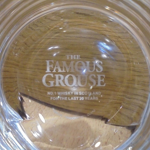 Famous Grouse Scotch Whisky set of two used tall promotional glasses