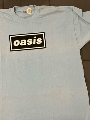 Oasis T-shirt definitely maybe size XL turquoise new