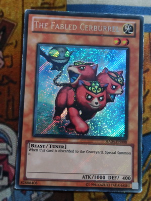 The Fabled Cerburrel Secret Rare Foil Bleed Yu-Gi-Oh! card used