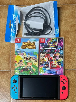 Nintendo Switch μεταχειρισμένο με Animal Crossing και Mario Kart 8 Deluxe πακέτο