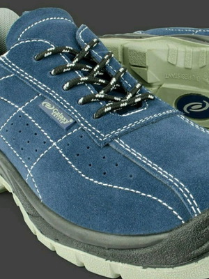 Work shoe new, blue, suede leather, size 41