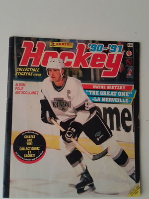 Panini Hockey 1990-91 Collectible Stickers Album like new