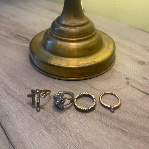 Jewelry used, pack of 11, silver and gold colors