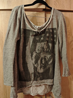 Famous Long-Sleeve Shirt used, size L, gray