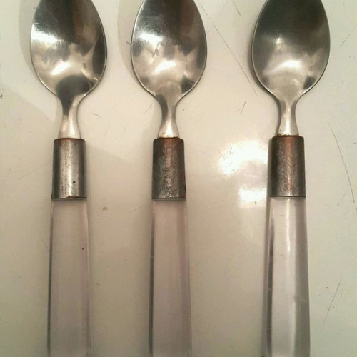 Set of 3 vintage teaspoons used