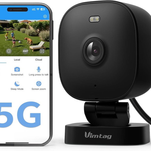 Vimtag 4MP Outdoor and Indoor Camera IP66 Waterproof with Color Night Vision and Two-Way Audio
