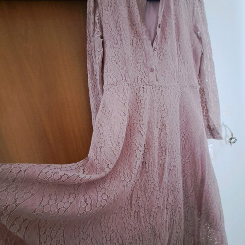 Dusty Pink Lace Dress like new, XL