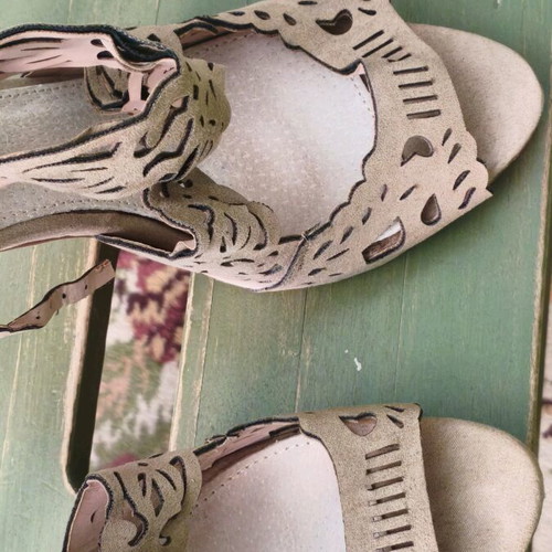 Envie Shoes sandals used, beige, size 41, 11 cm heel
