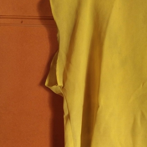 Yellow airy sleeveless women's blouse like new, size M