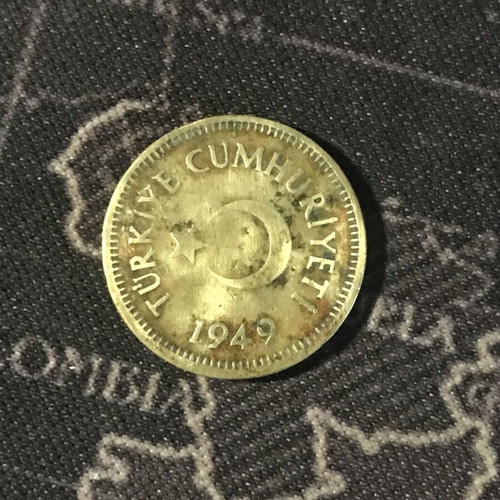 Turkey 10 Kurus coin 1949