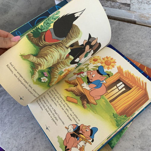 Children's books like new, set of 3 Greek illustrated stories
