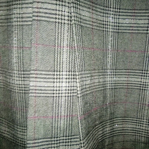 Elements by Kenvelo gray plaid mini pleated dress size XS like new