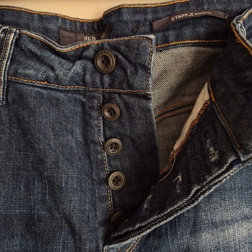 Staff Jeans & Co. BEN tapered jeans used, size M, dark blue denim