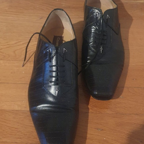 Cesare Paciotti men's shoes size 43 black like new