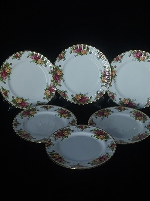 Royal Albert Old Country Roses Salad Plates 6 pcs 21 cm new