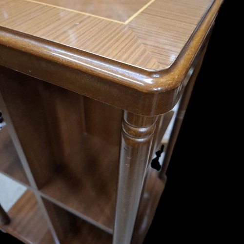 Wooden book furniture with wheels like new