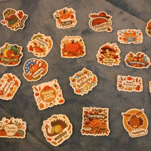 Thanksgiving sticker collection new, 24 pieces