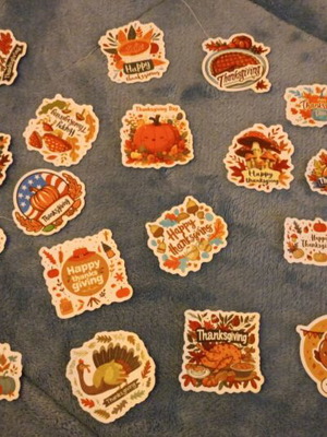 Thanksgiving sticker collection new, 24 pieces