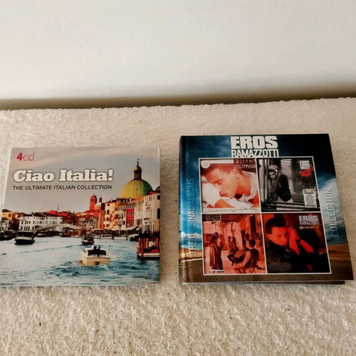 Pack of 8 CDs Ciao Italia and Eros Ramazzoti like new, unused