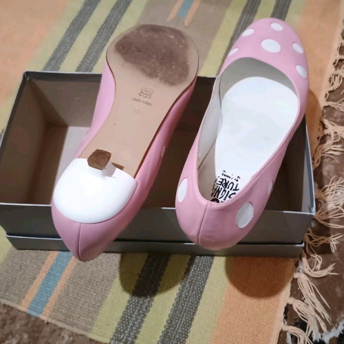 Ballerinas like new, size 40, white and pink