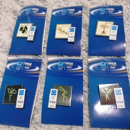 Olympics 2004 pins new, collectible olive series, set of 6