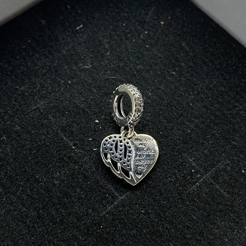 Heart Charm Pandora Art silver like new