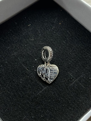 Heart Charm Pandora Art silver like new