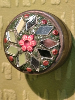 Mini brass jewelry box used