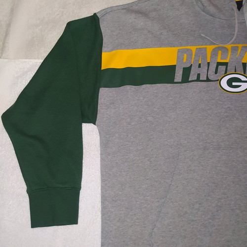 Men's Nike Green Bay Packers sweatshirt used, size XXL, gray and green