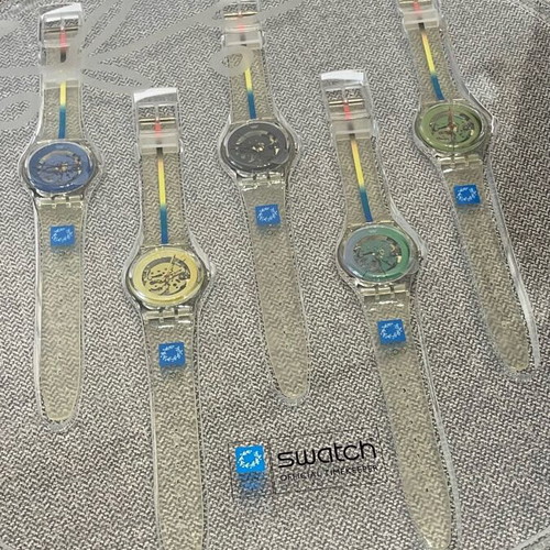 Swatch Athens 2004 Olympic Kyklos Full Set 041/108 Limited Edition like new