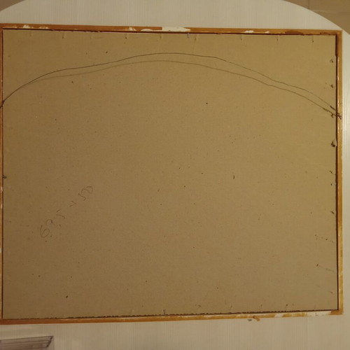 Picture frame with glass used, white frame 61x71.5 cm