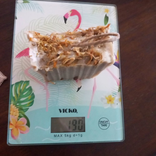 Handmade soap set 190g extra large with wooden soap dish and pouch
