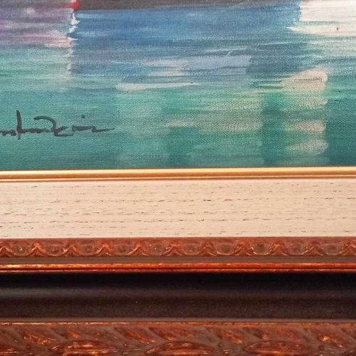 Oil painting by D. Dimitriou used, 63x73 cm, with frame