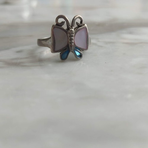 Silver butterfly ring new
