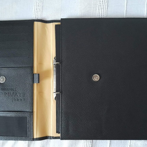 Leather A4 Organizer Marfin Private Bank Bensons new