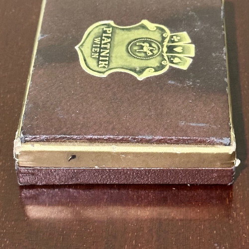 Empty box from Piatnik Wien playing card case used, Austrian 1976